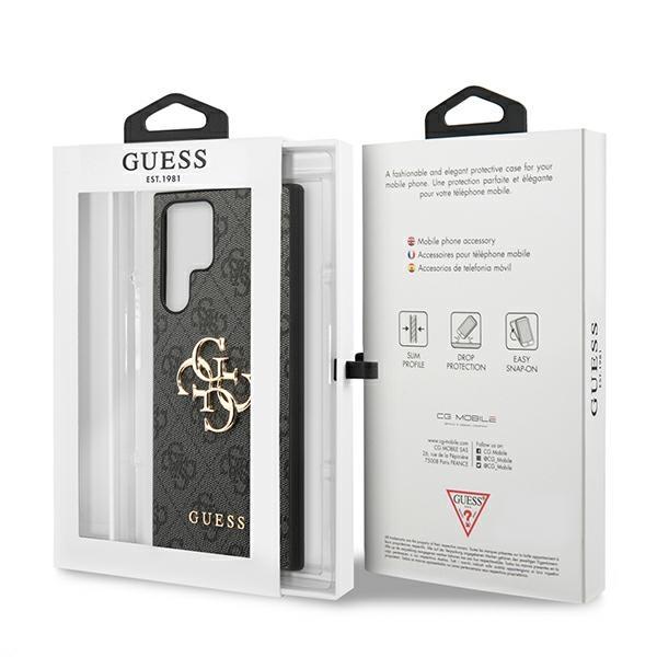Hülle für Samsung Galaxy S22 Ultra Guess Hardcase 4G Grau