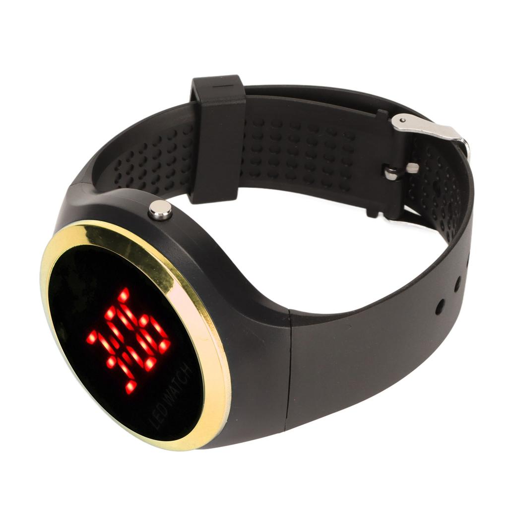 Children Digital Watch Student Fashionable Red LED Outdoor Sports Watch Birthday Gift for Daily Life Gold