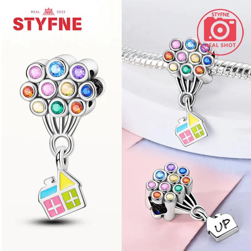 Copperhouse & Balloons Charm Flower Colored Beads Collection Fit Original Bracelet Pendant Diy Fine Jewelry For Women Gift