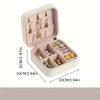 Portable Mini Jewelry Storage Box Travel Organizer Jewelry Case Leather Storage Earrings Necklace Ring Jewelry Organizer Display