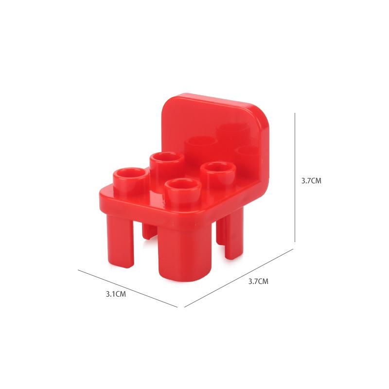 Big Building Blocks Bathroom Kitchen Furniture Accessories Compatible With Large Bricks Educational Diy Toys Children Kids Gifts