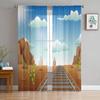 Cartoon Wolken En Sterren Transparant Gordijn Voor Woonkamer Slaapkamer Voile Drapage Keukenraam Tule Gordijnen Home Essentials
