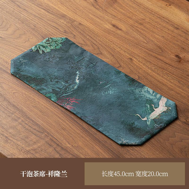 

Xiangyun Yarn Ruyi Teacup Mat Kettle Kung Fu Tea Utensils Bump Proof Heat Proof Mat Pot Tray Tea Mat Tea Towel Napkins