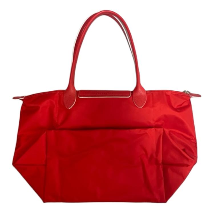 New LONGCHAMP Le Pliage Fabric Tote Bag, Shopping Bag, Handbag Women's Vermilion 1899619P20