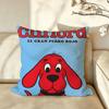 Cartoon Clifford the Big Red Dogg Cushion Cover Pillow Case Antidustmite Pillowcase Silky Short Plush Sofa Cushion Cover hot