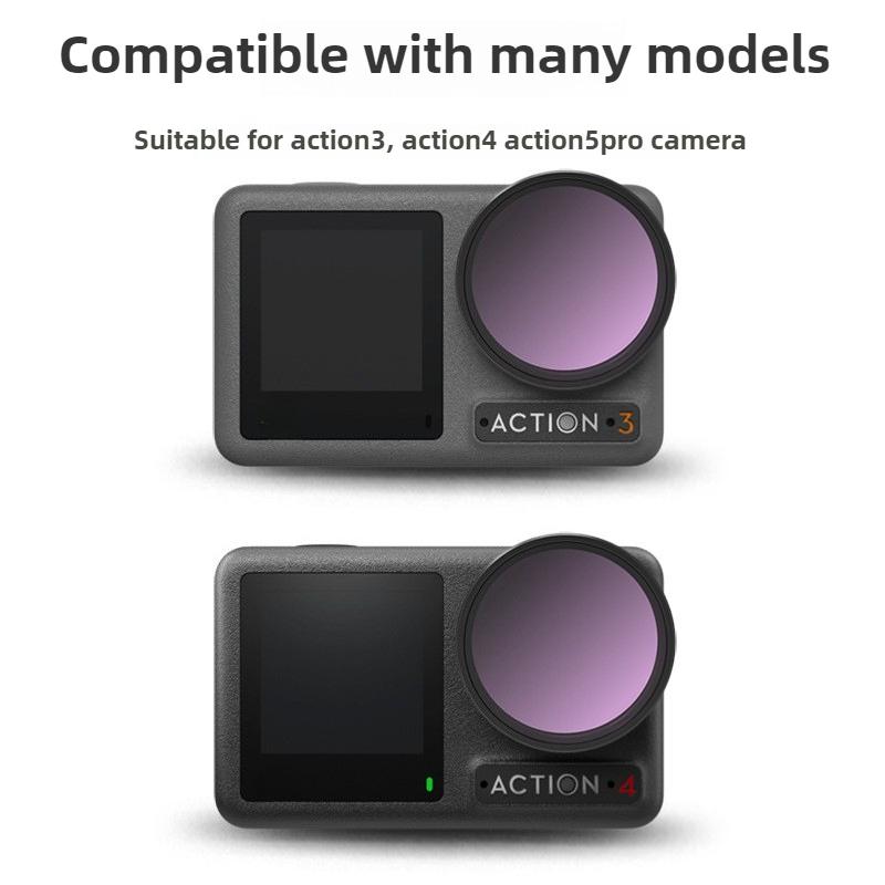 UV CPL Lens Filter for DJI Action 5 Pro Action 4/3 Camera Filter CPL UV Polarizing Filter for DJI Osmo Action Camera Accessories