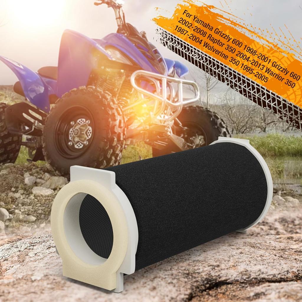 Air Filter & Guide & END CAP Kit For Yamaha Warrior Raptor Wolverine 350 YFM 350 Grizzly 600 660 YFM600 660 1987-2013 1UY-14458-01 1UY-14468-00