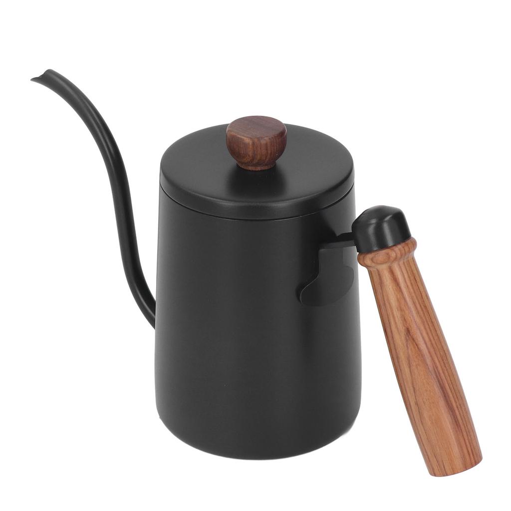 600ml 20oz Pour Over Coffee Kettle Pour Over Kettle Gooseneck Spout Coffee Tea Pot with Wood Handle