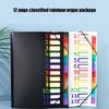 12 Pocket Expanding File Organiser Sorting Folder Letter Size Document Folder Expandable File Organiser for Office