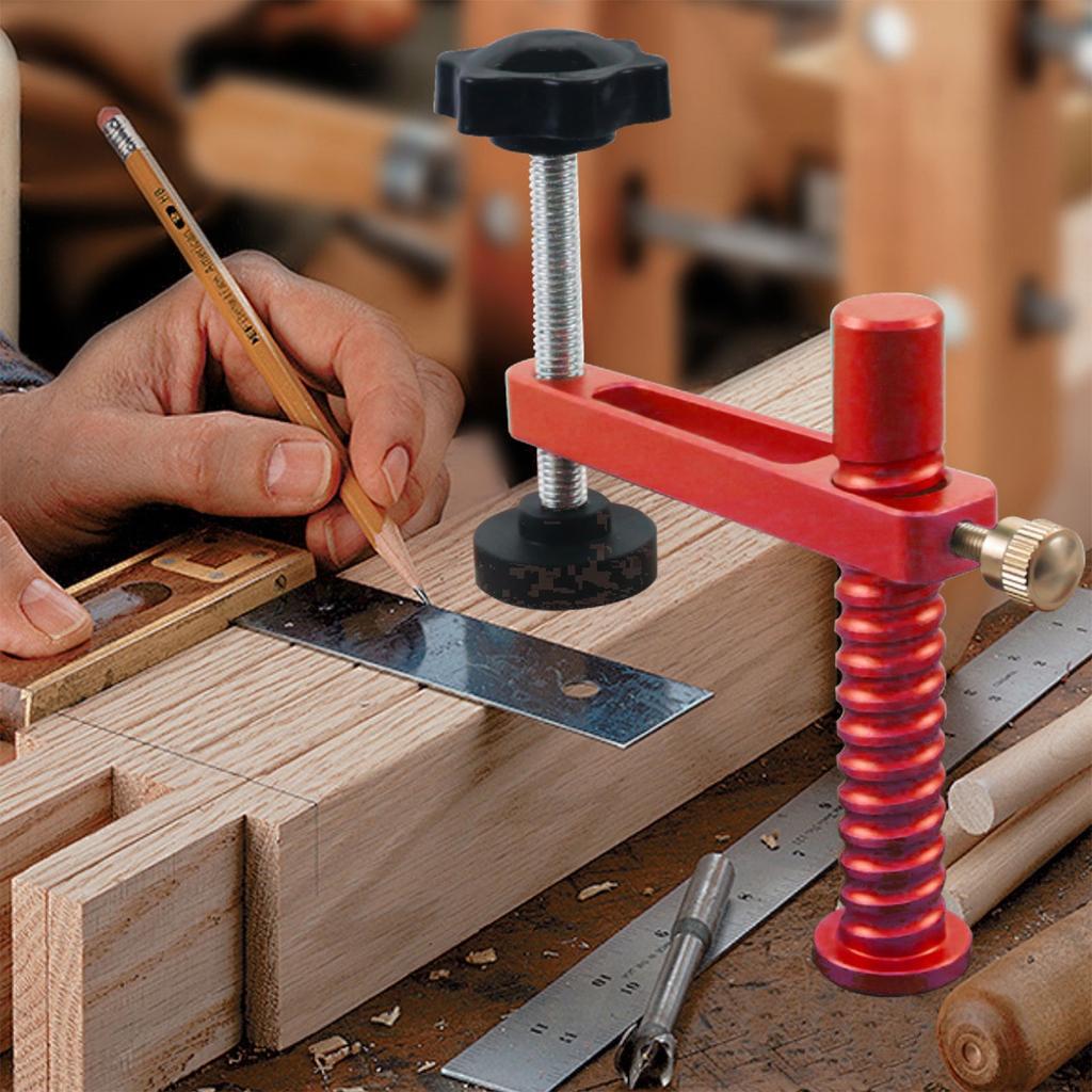Precisions Woodworking Bench Dog Hole Clamp Aluminum Workbench Tools Secure Hold Down Table Clamps Woodworking Dog Holes