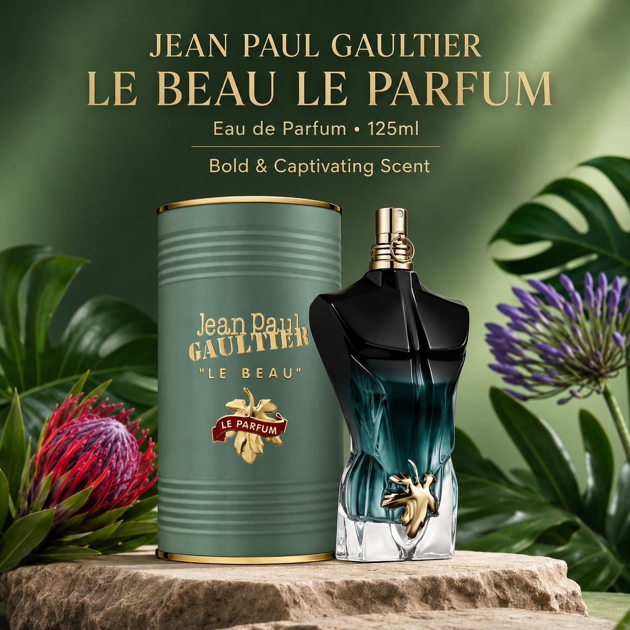 125 ml Jean Paul Gaultier Le Beau Le Parfum I Eau de Parfum Kühler und fesselnder Duft mit Ananas, Iris, Ingwer, Kokosnuss, holzigen Noten