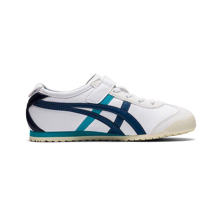 Onitsuka Tiger MEXICO 66 Slip Resistant Abrasion Resistant Low top Sports Casual Shoes White Cyan 1184A049-104