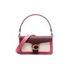 Tabby 26 Farbblock Leder Umhängetasche Damen Handtaschen Magenta Bordeauxrot 76105-B4QUJ