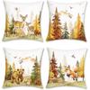 Nature-Inspired Forest Animal Pillowcases: Deer, Bear, Fox, and More! Sofa Cushion Cover, Home Room Decoration
