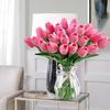 10Pcs Artificial Flower Realistic Touch Tulip Scrapbooking Vase Home Decor Wedding Garden Arch Garland  Mother's Day Bouquet DIY