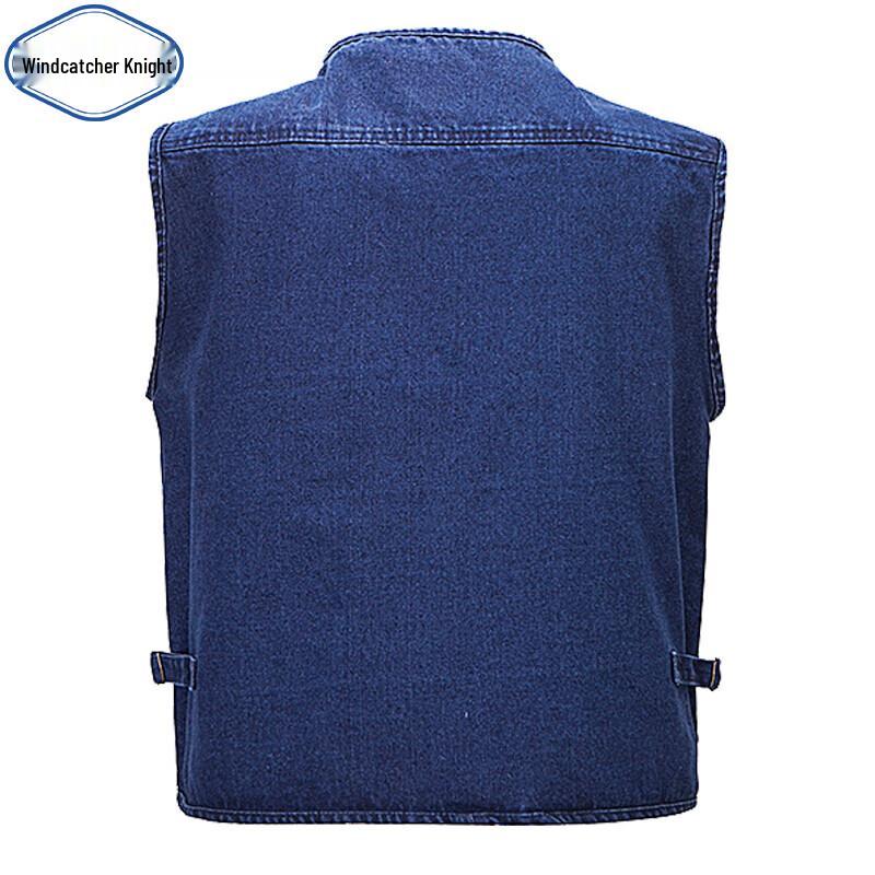 Breeze Rider Men's Multi-Pocket Denim Fishing Vest