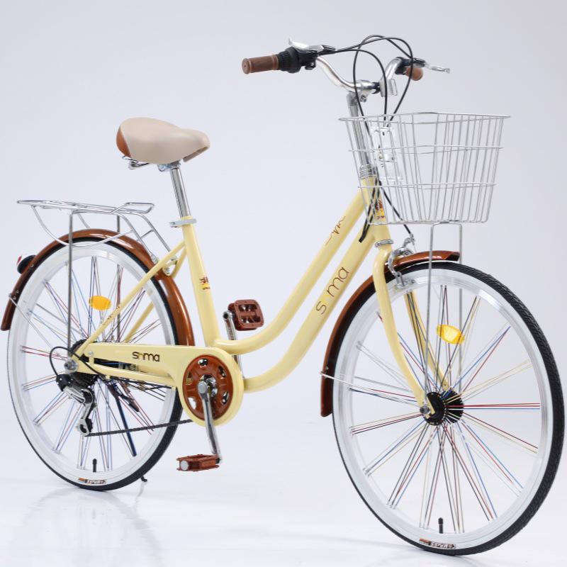 Sanhe Horse 24/26-inch Unisex Commuting & Shopping Bike with Variable Speed and Lightweight Design