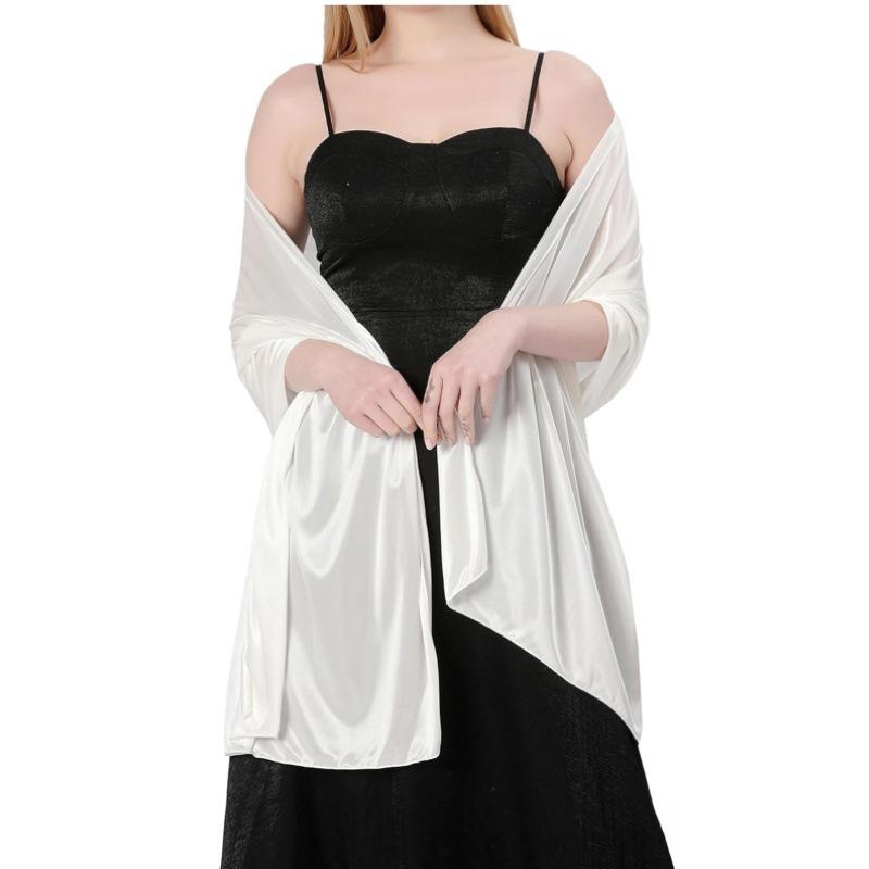 Elegantes Seidensatin-Schal für Hochzeiten oder Abendgarderobe