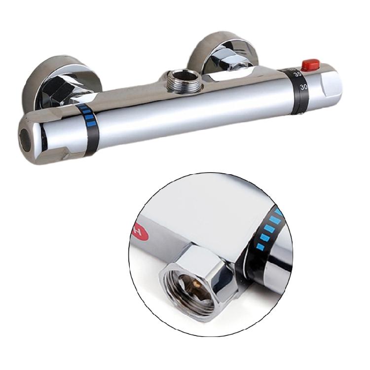 Thermostatic Bath Shower Mixer 2 Handle Thermostatic Shower Valves Showering Faucet Temperature Control Valves Easy Use