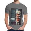 Męska Koszulka Z Okrągłym Dekoltem Joker Joaquin Phoenix Hip Hop Męska 100% Bawełny Homme Tee