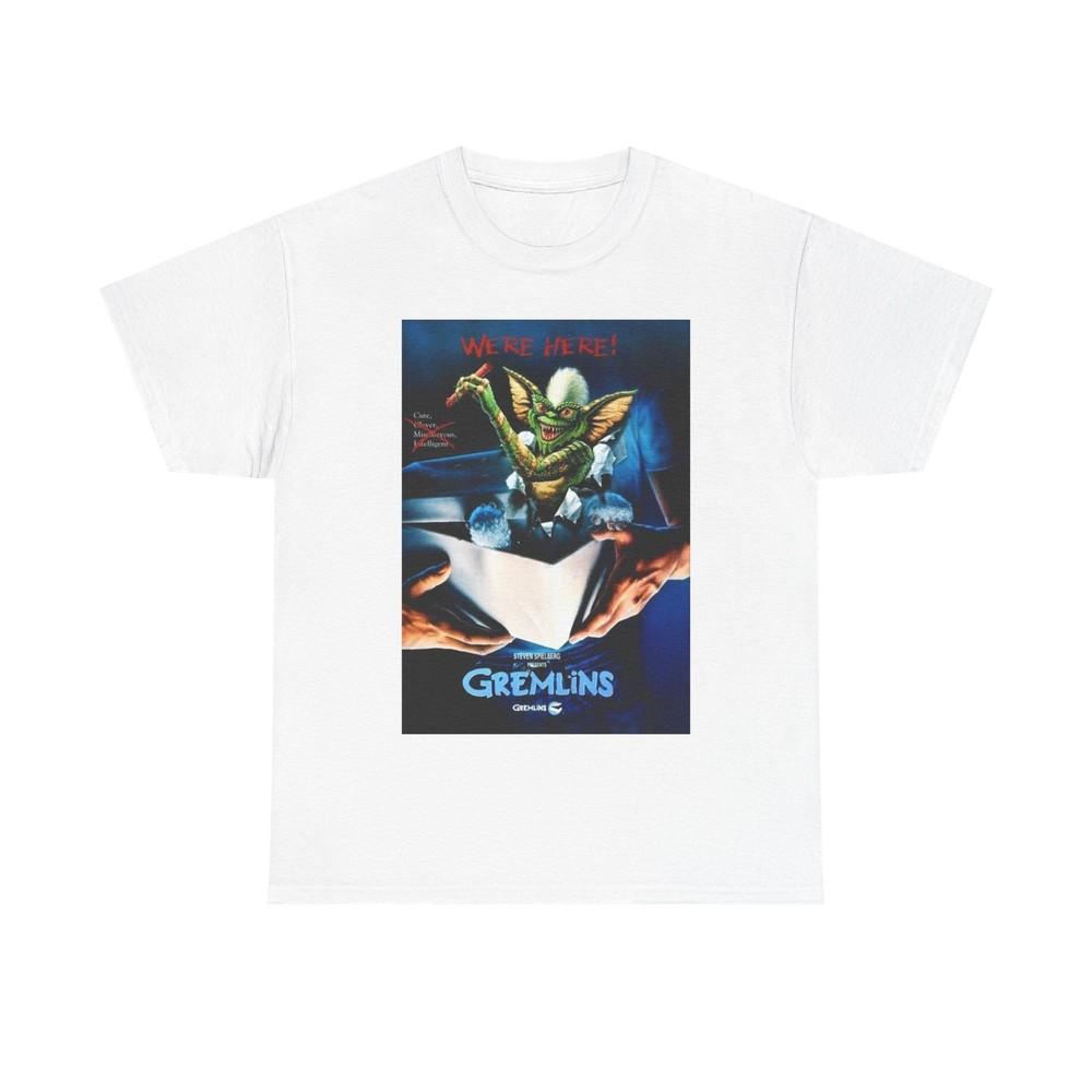 Gremlins Tshirt Vintage 90s Movie Poster retro Graphic Unisex Heavy Cotton Tee Unisex T-Shirt L