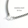 Hip Hop Stainless Steel Cuban Link 26 Letter Pendant Men's Necklace