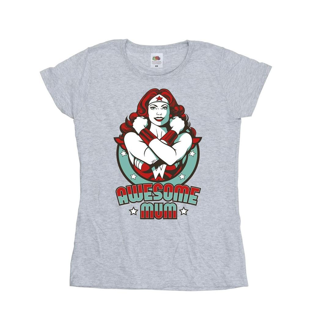 DC Comics Womens/Ladies Wonder Woman Wonderful Mum Cotton T-Shirt