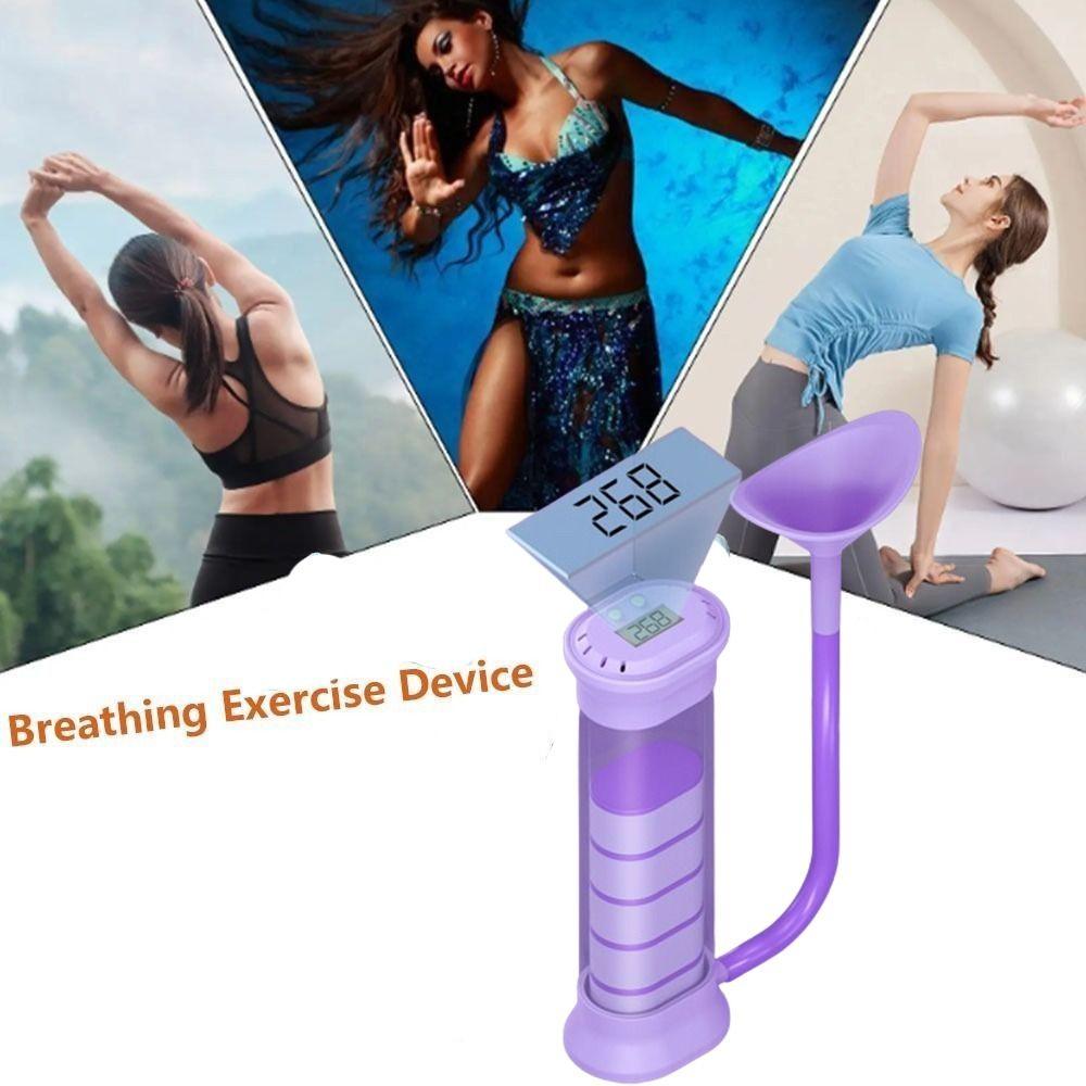 Ergonomic Design Breathing Dumbbell Trainer Breathing Training Device  Men/ Women