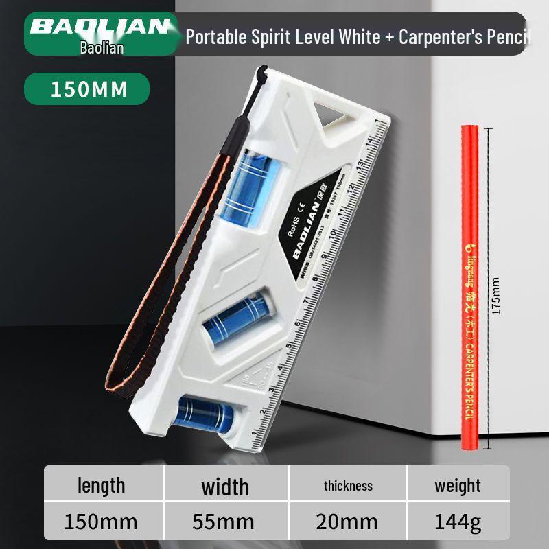 High-Precision Mini Magnetic Spirit Level Protractor Ruler
