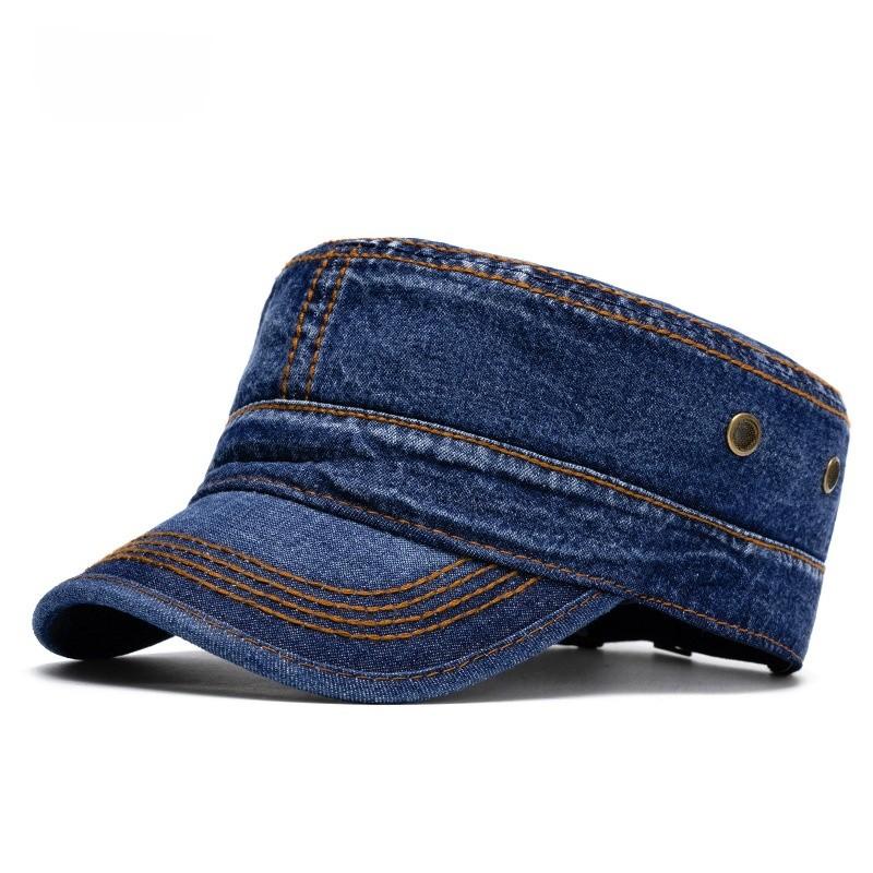 Cotton Washed Military Cap For Men And Women With Sunshade Protection For Outdoor Casual Wear