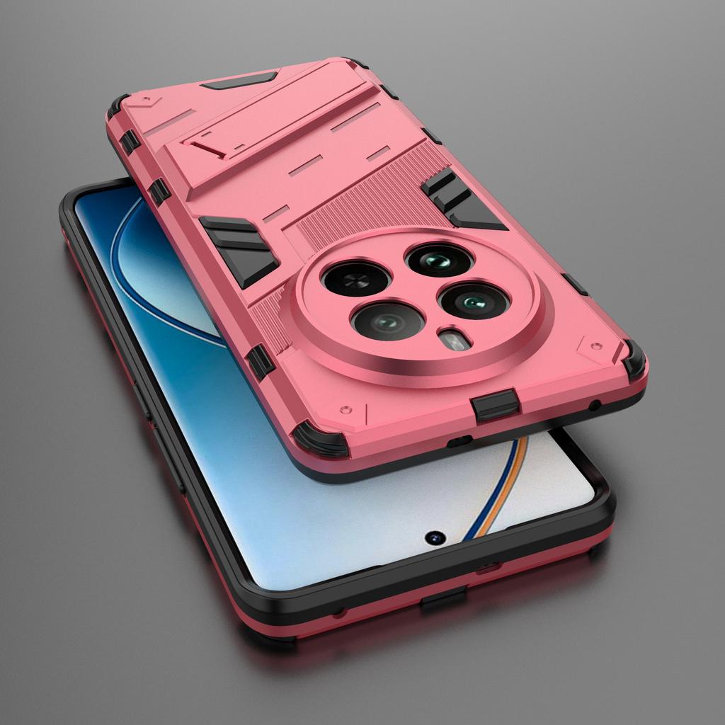 For Realme 12 Pro 5G/12 Pro+ 5G Case PC+TPU Shockproof Armor Phone Cover with Kickstand