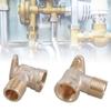 2Pieces Brass Wall Plate and Socket DN15 Distributor 90 Degree Thread Fitting Parts Accessory for Plumbing Systems