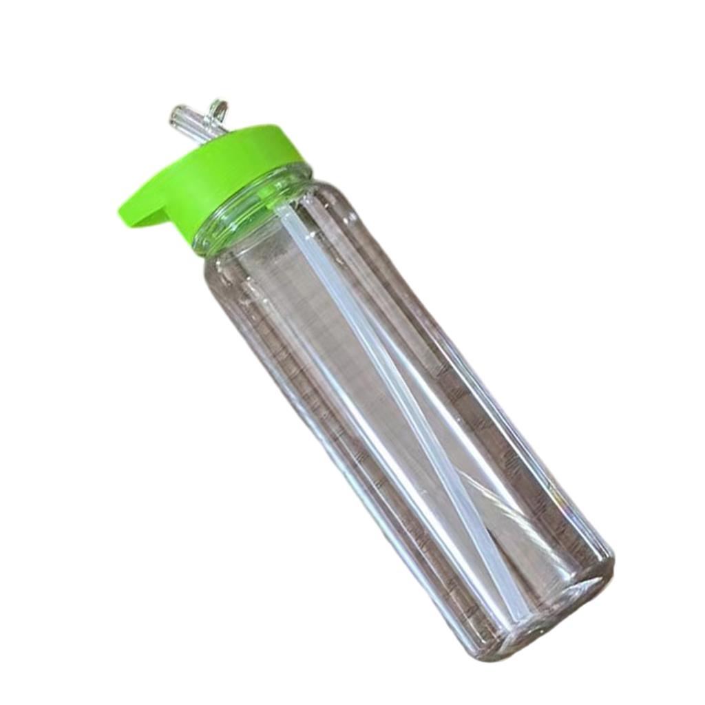 700ml Large Capacity Sports Drink Bottles Clear Plastic Sports Bottles Portable Water Cup with Handle and Straw
