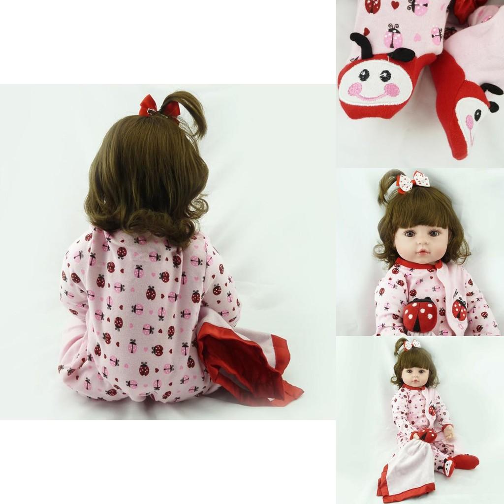 Realistic 19" Reborn Baby Dolls In Soft Vinyl Silicone For Heartwarming Gifts