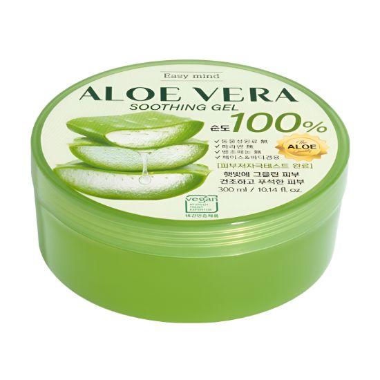 Easy Mind Алоэ Вера 100% Успокаивающий Гель Увлажнение и Успокоение 300г