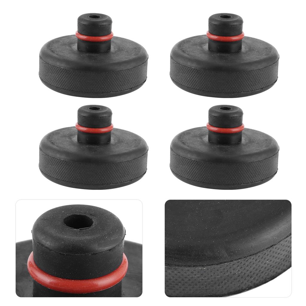 4pcs Rubber Jack Lift Pad Support Chassis Adapter Fit for Tesla Model 3Model YModel SModel X