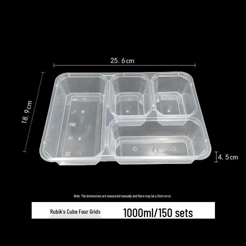 Einweg-Transparente Plastik-Lebensmittelbehälter mit Deckeln