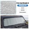Car Front Windshield Sunshade Window Shade Foldable Sun Visor Cover Fit For Jeep Wrangler JL For JT Gladiator 2018 Up Car Interior Accessories,1 Pc