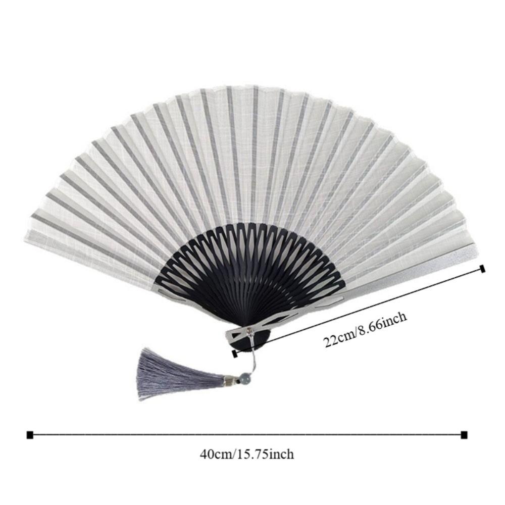 Vintage Summer Hand Fan Fabric Fan Dance Fan High-end Chinese Style Folding Fan  Home