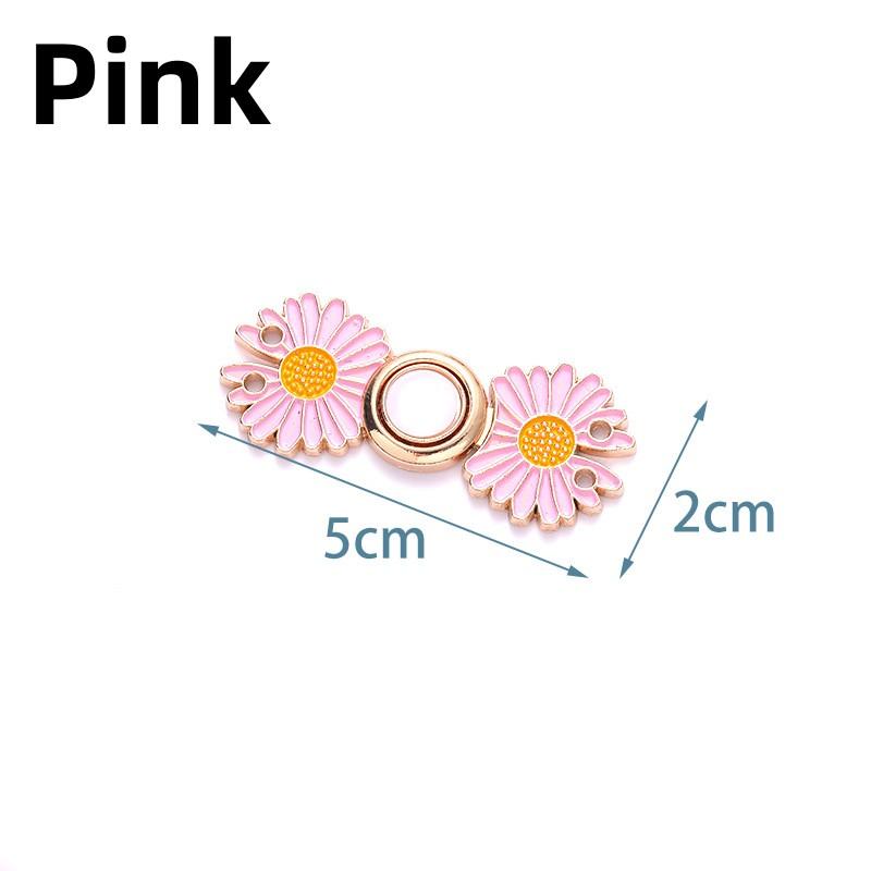 Reusable Metal Buttons Bear Flower Snap Fastener Pants Pin Retractable Button Sewing-on Buckles Jeans Perfect Fit Reduce Waist