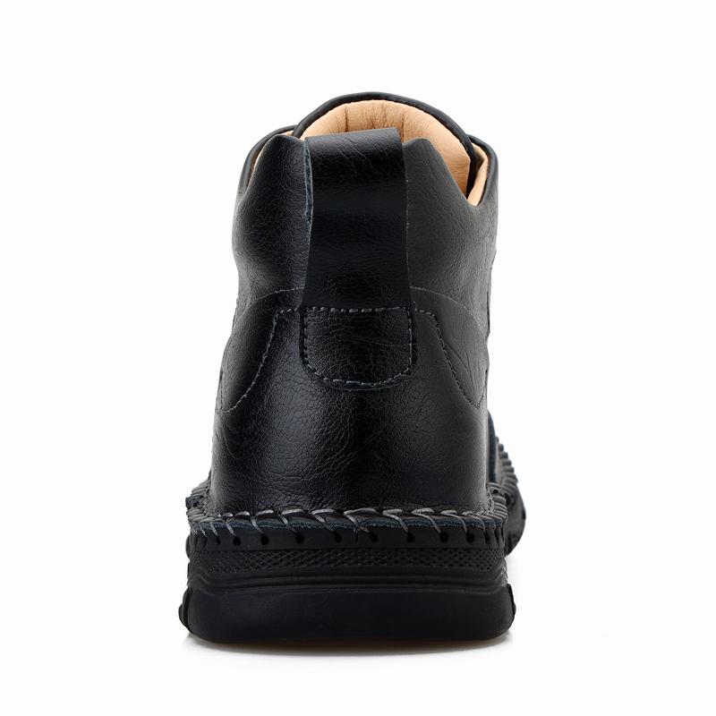 38-48 Herren Handgefertigte Echtleder Stiefel Bequeme Stiefeletten für Herren Freizeitschuhe Outdoor Workwear Schuhe