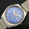 VINTAGE SEIKO 5 AUTOMATIC 6309A JAPAN MENS ARABIC BLUE DIAL WATCH A702658-1