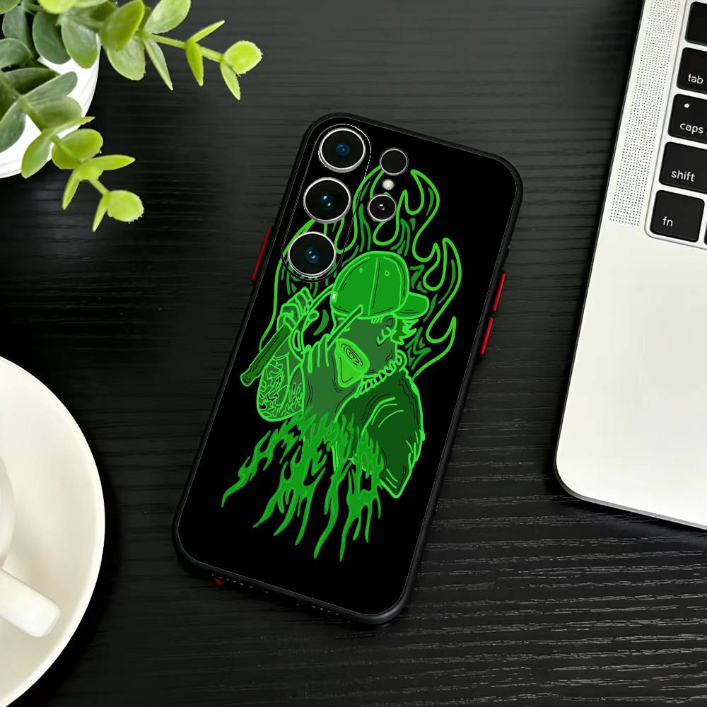Singer F-Feid Ferxxo SIXDO Phone Case For Samsung S26,S25,S24,S23,S22,S30,S21,Ultra,Plus,FE 5G Black Soft Cover