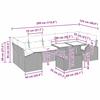 Garden Sofa Set with Cushions and Storage 8 Pcs Beige Poly Rattan