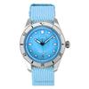 Часы Divers Sixty-Five Cotton Candy с текстильным ремешком и синим циферблатом, автоматические, 01-733-7771-4055-07-3-19-02S 100M, унисекс