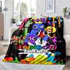 Rainbow Friends Theme Printed Blanket - Perfect for Couch, Bed, Travel & Outdoor Use | Machine Washable, Cozy & Durable.