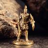 Vintage Brass Spartan Warrior Statue Twelve Types of Rome Soldier Models Figurine Game Props Desktop Ornaments Home Craft Decor