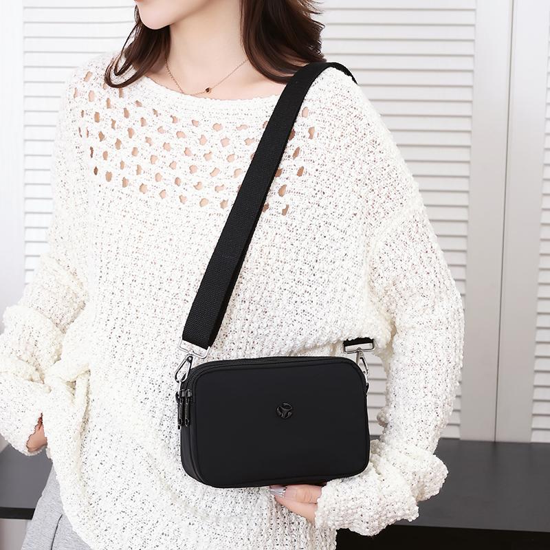 Damentasche Mehrfachtaschen Nylon-Tasche Muttertasche Einfarbig Umhängetasche Crossbody-Tasche