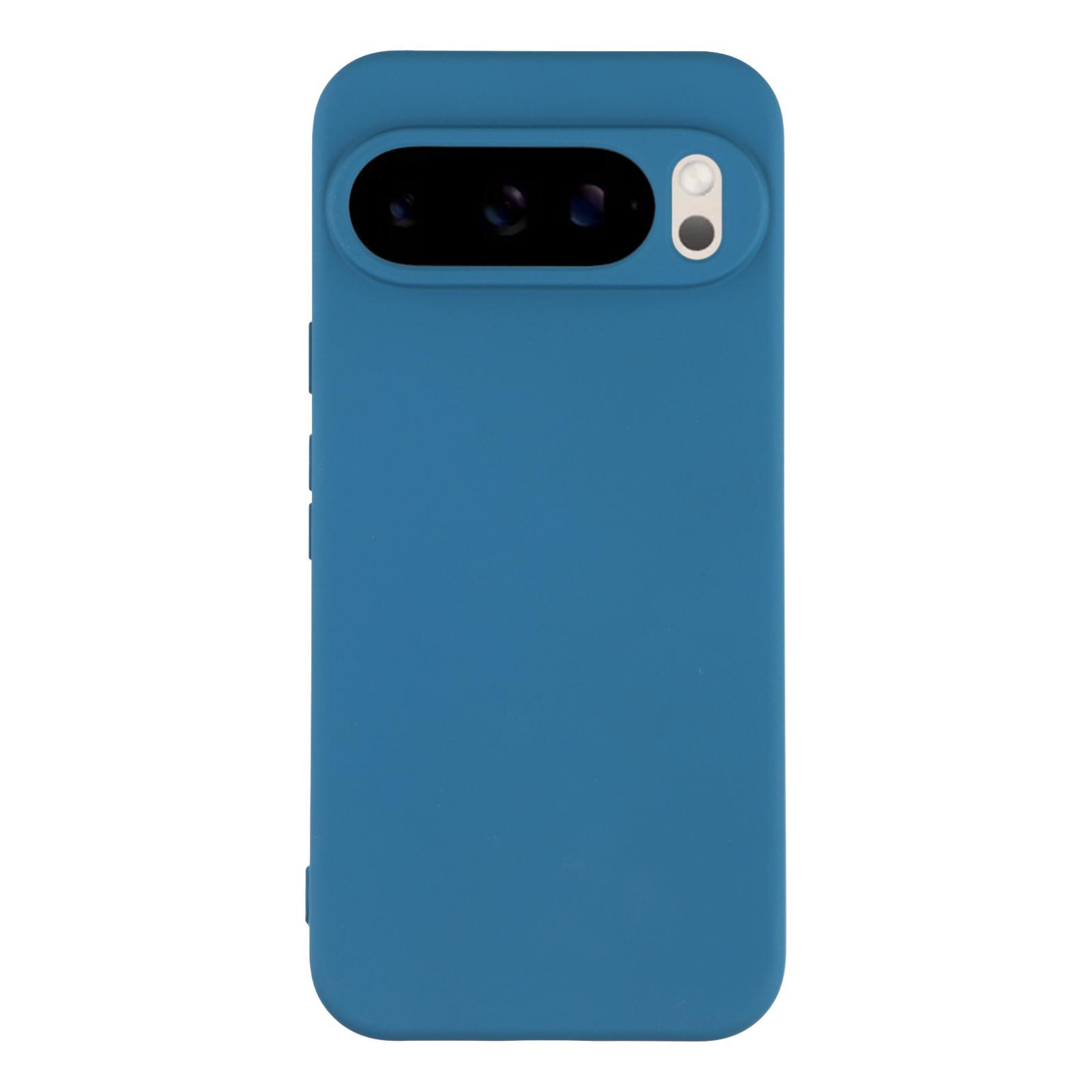 

For Google Pixel 10/Pixel 10 Pro TPU Case Soft Fiber Lining Anti-Scratch Phone Cover Sapphire