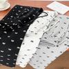 Bow Print Petite High-Waist Wide-Leg Walking Pants for Women